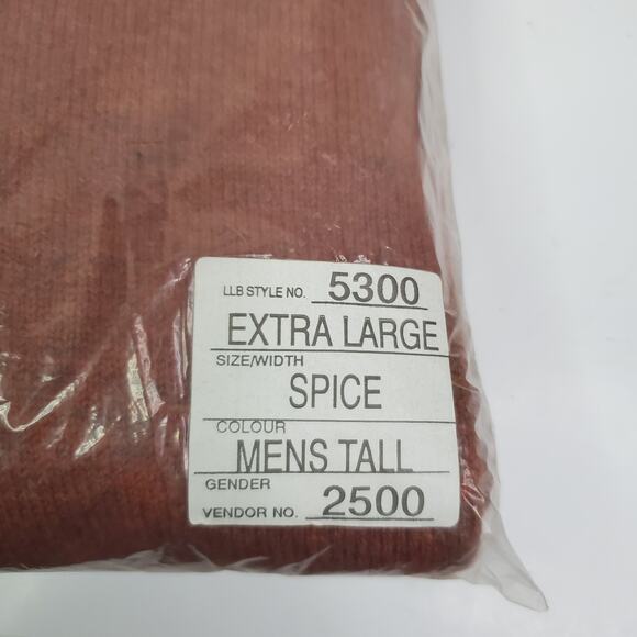 NWT Vintage LL Bean V Neck 100% Lambswool Sweater Pullover Long Sleeve Size XLT - Picture 4 of 8